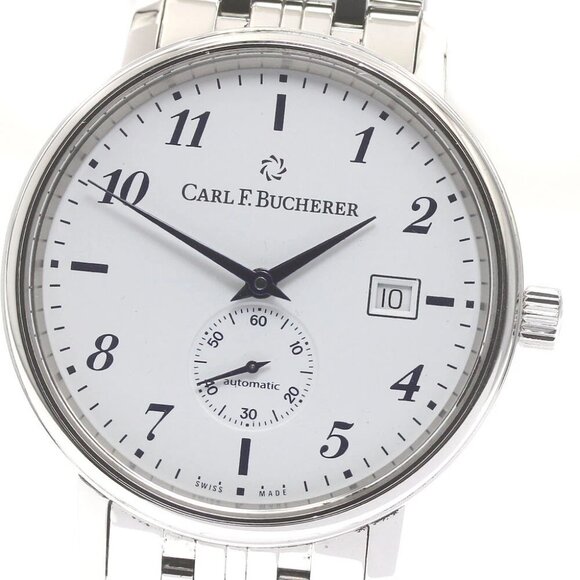 CARL F.BUCHERER Adamavi 10321.08 Date white Dial Automatic Men's Watch - Picture 9 of 11
